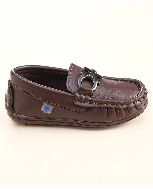 Cute Walk by Babyhug Slip On Party Wear Shoes - Brown
