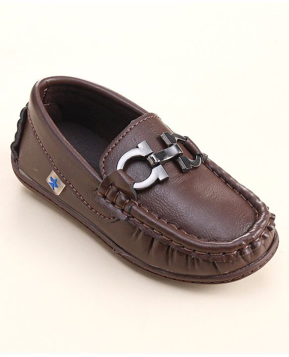 Cute Walk by Babyhug Slip On Party Wear Shoes - Brown