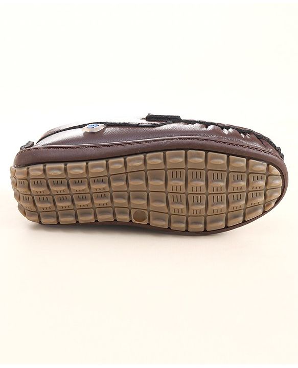 Cute Walk by Babyhug Slip On Party Wear Shoes - Brown