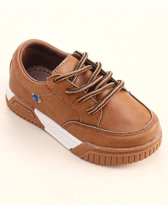 Cute Walk by Babyhug Lace Ups Formal Shoes - Brown