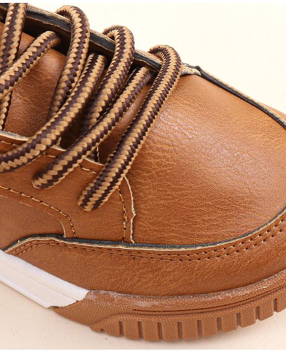 Cute Walk by Babyhug Lace Ups Formal Shoes - Brown