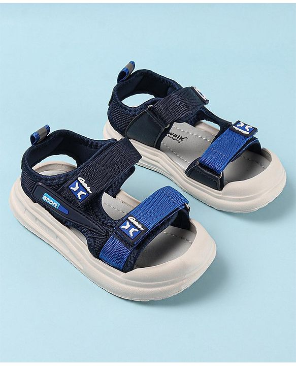 Cute Walk by Babyhug Sandals with Velcro Closure - Blue