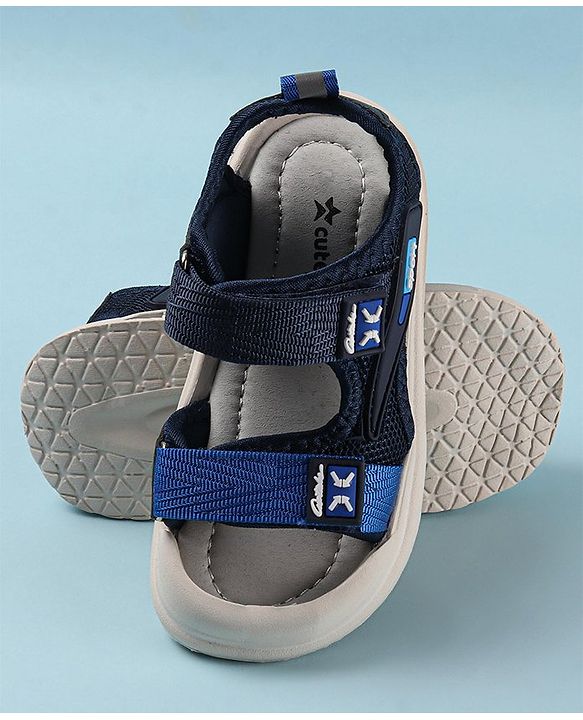Cute Walk by Babyhug Sandals with Velcro Closure - Blue