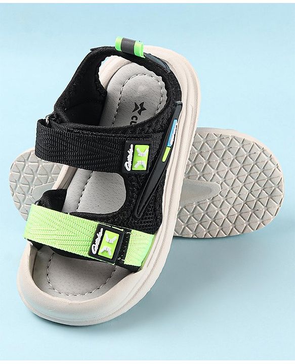 Cute Walk by Babyhug Sandals with Velcro Closure - Black