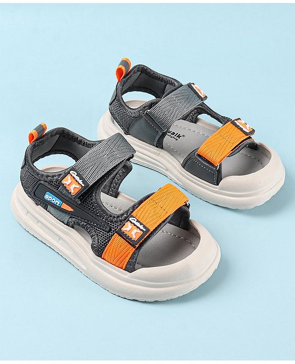 Cute Walk by Babyhug Sandals with Velcro Closure - Blue