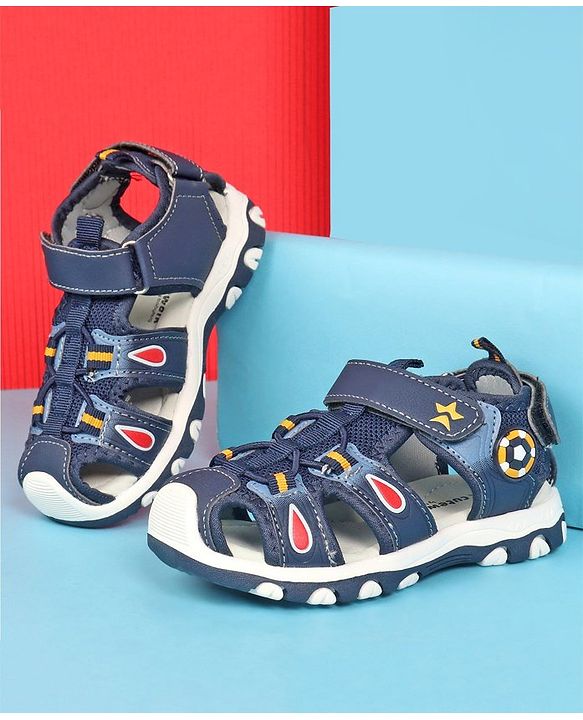 Cute Walk by Babyhug Sandals with Velcro Closure - Blue