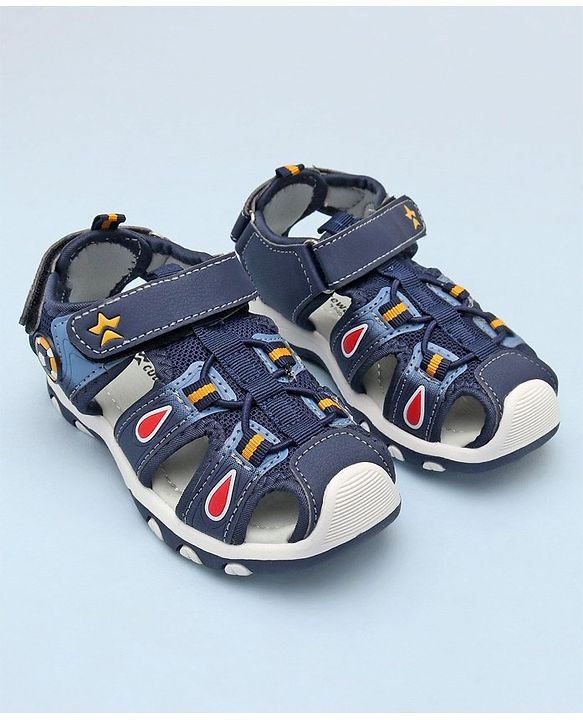 Cute Walk by Babyhug Sandals with Velcro Closure - Blue