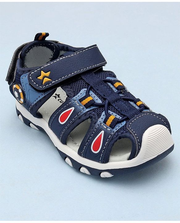 Cute Walk by Babyhug Sandals with Velcro Closure - Blue