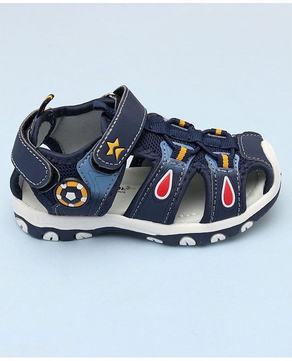 Cute Walk by Babyhug Sandals with Velcro Closure - Blue
