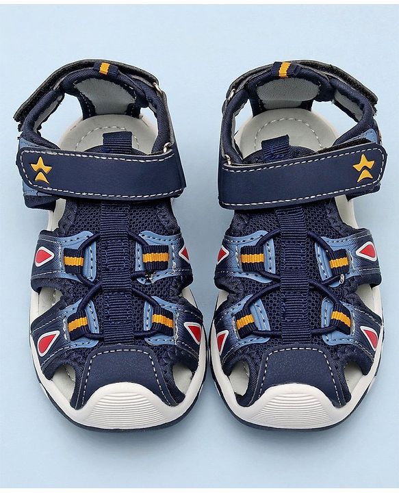 Cute Walk by Babyhug Sandals with Velcro Closure - Blue