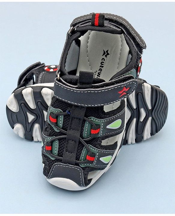 Cute Walk by Babyhug Sandals with Velcro Closure - Blue
