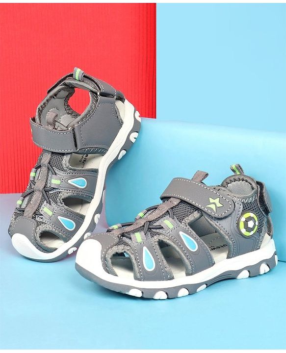 Cute Walk by Babyhug Sandals with Velcro Closure - Blue