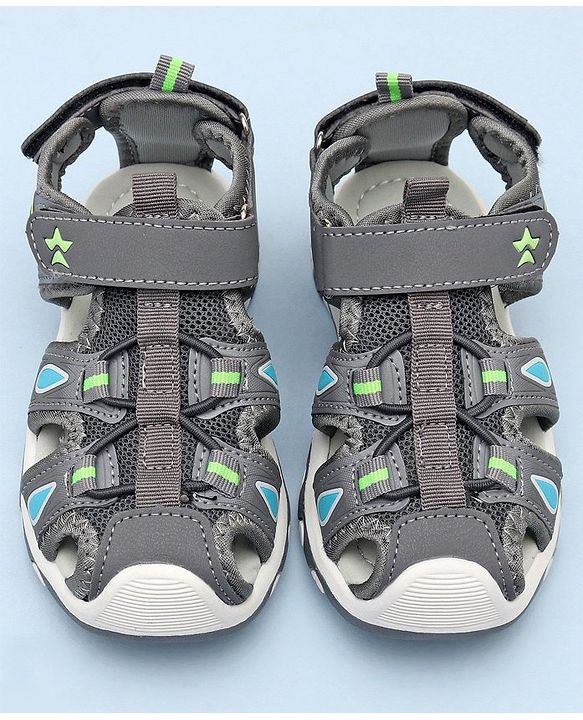 Cute Walk by Babyhug Sandals with Velcro Closure - Blue