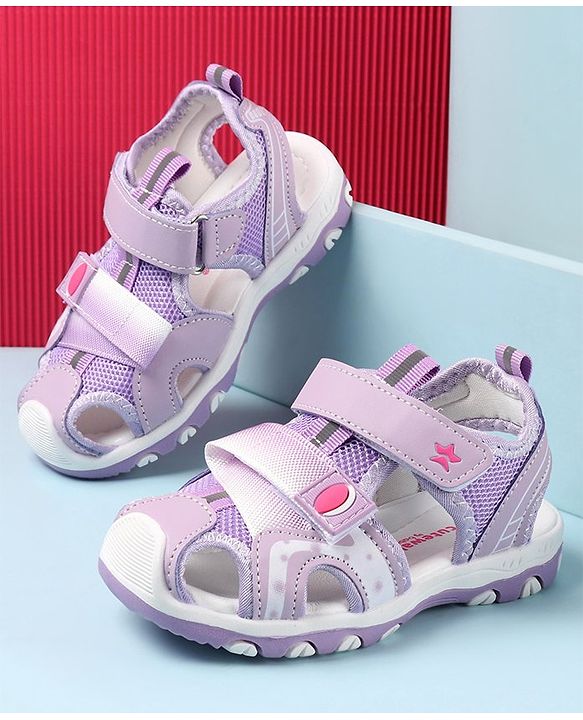 Cute Walk by Babyhug Velcro Closure Sandals - Fuchsia
