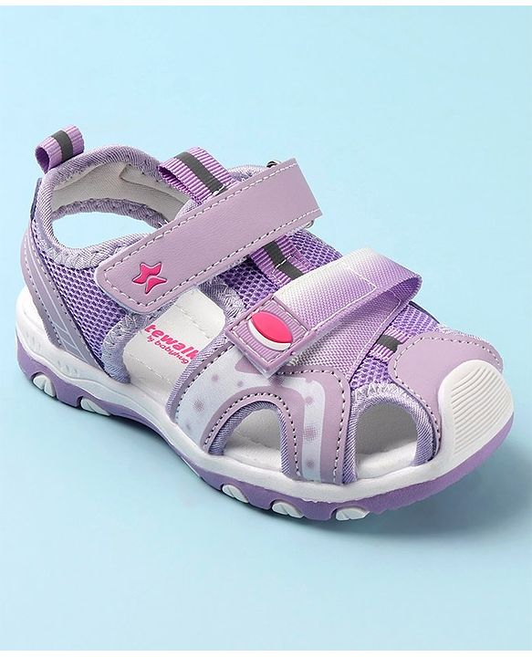 Cute Walk by Babyhug Velcro Closure Sandals - Fuchsia