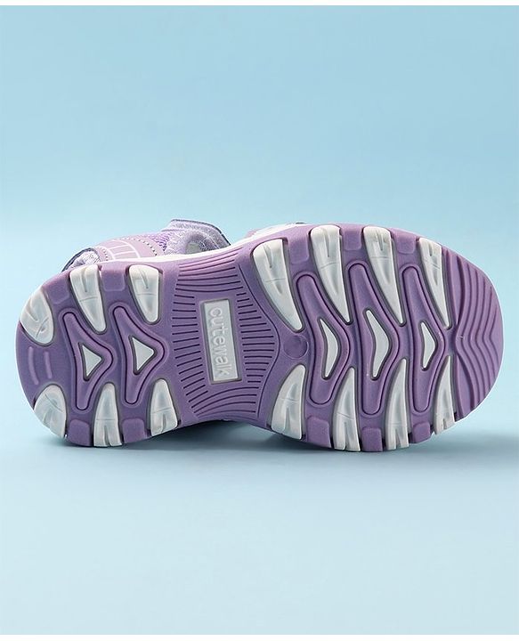 Cute Walk by Babyhug Velcro Closure Sandals - Fuchsia
