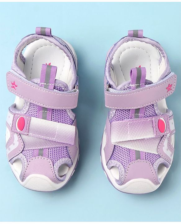 Cute Walk by Babyhug Velcro Closure Sandals - Fuchsia
