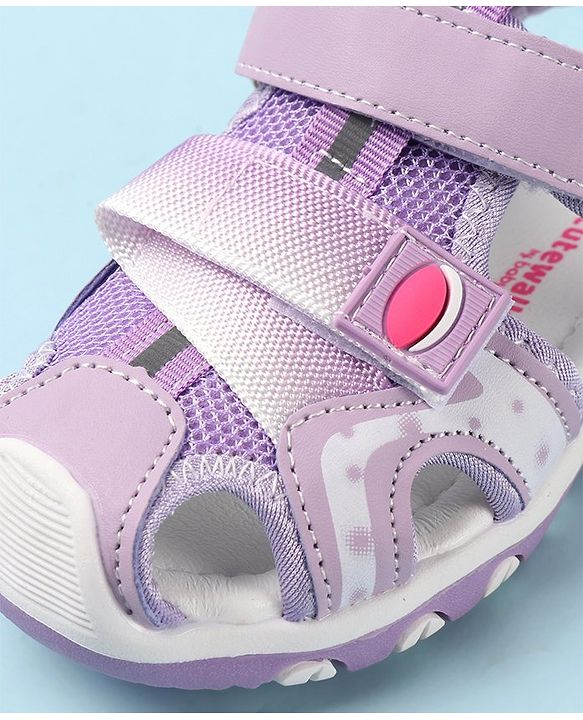 Cute Walk by Babyhug Velcro Closure Sandals - Fuchsia