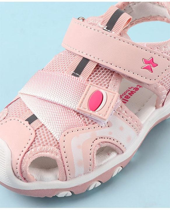 Cute Walk by Babyhug Velcro Closure Sandals - Fuchsia
