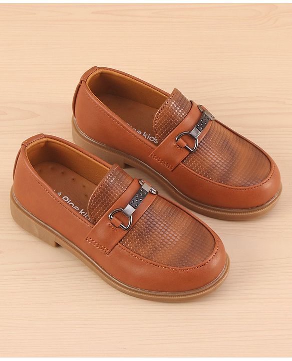 Pine Kids Slip On  Loafer Shoes - Brown