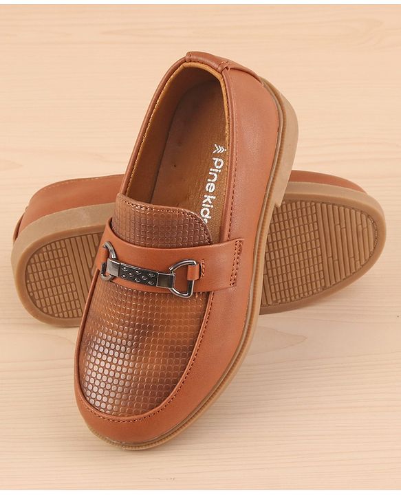 Pine Kids Slip On  Loafer Shoes - Brown