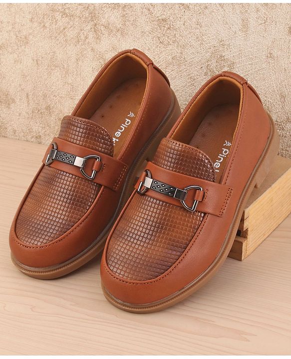 Pine Kids Slip On  Loafer Shoes - Brown