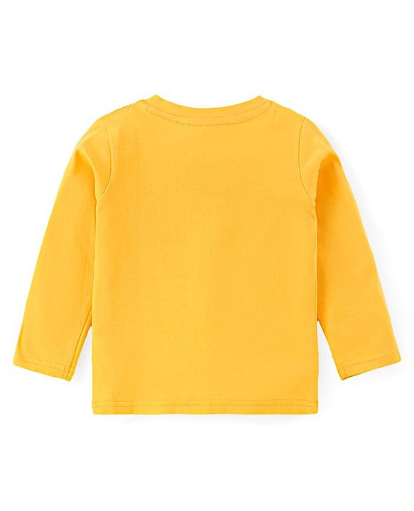 Babyhug Disney Single Jersey Knit Full Sleeves Night Suit with 101 Dalmatians Print - Yellow