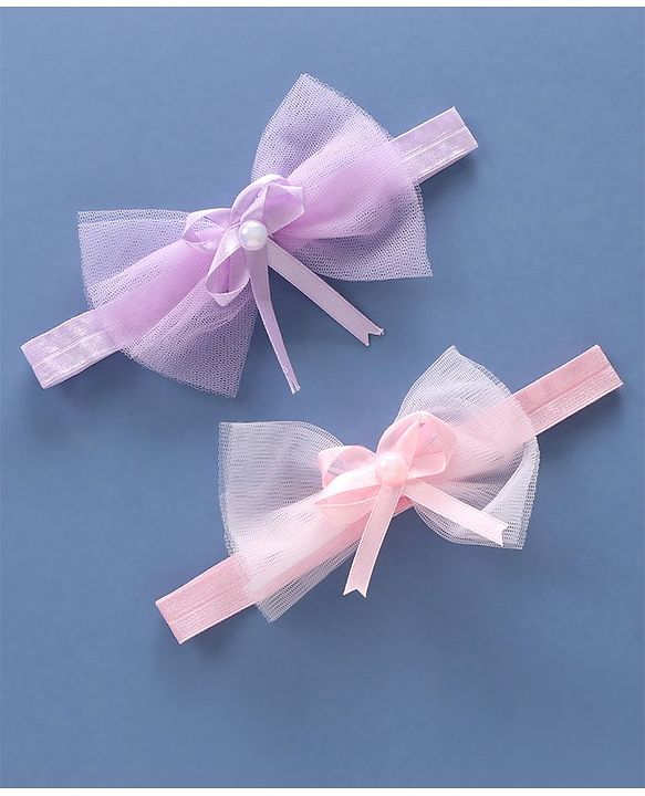 Babyhug Free Size Female Hair Bands Pack of 2 - Multicolor
