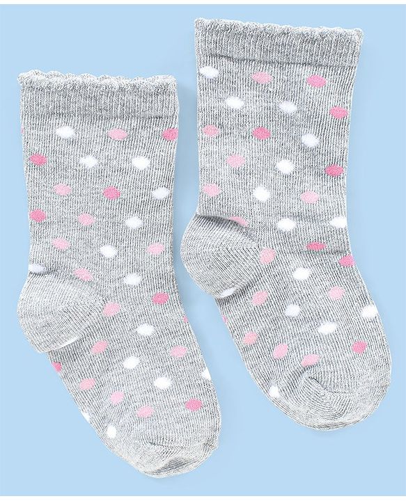 Cute Walk by Babyhug Anti-bacterial Ankle Length Striped & Designed Socks Pack of 3 - Blue Grey & White