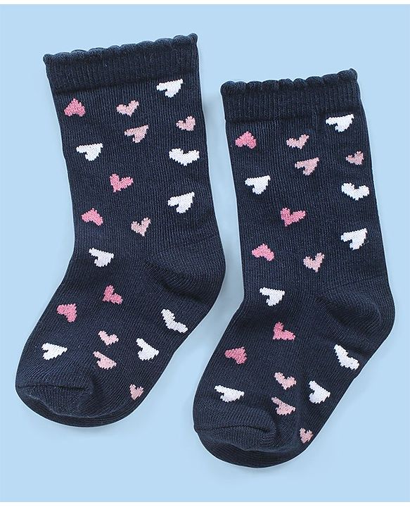 Cute Walk by Babyhug Anti-bacterial Ankle Length Striped & Designed Socks Pack of 3 - Blue Grey & White