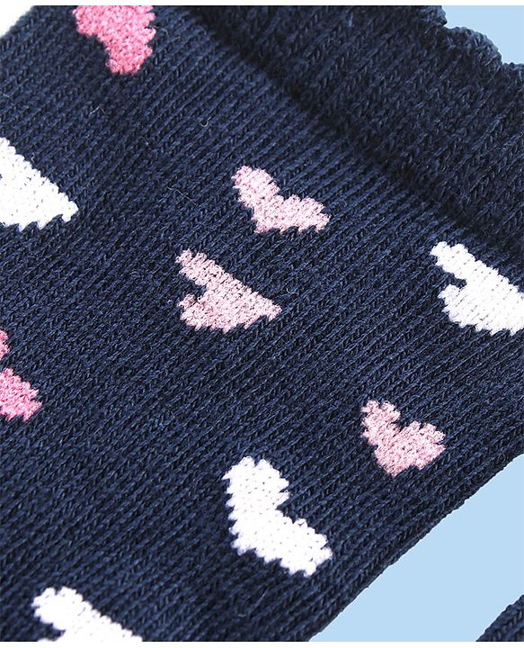 Cute Walk by Babyhug Anti-bacterial Ankle Length Striped & Designed Socks Pack of 3 - Blue Grey & White