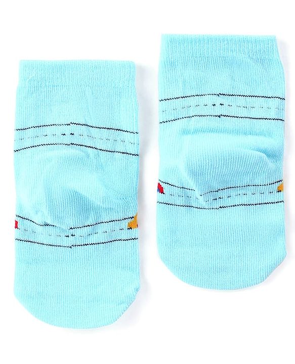 Cute Walk by Babyhug Anti-Bacterial Ankle Length Terry Socks with Car Design Pack of 3 - Multicolor