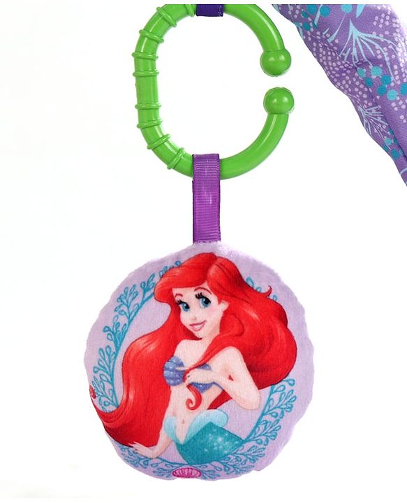 Babyhug Disney Little Mermaid Playgym | BIS Certified | Soft Play Mat with 5 Fun Hanging Toys | Disney Little Mermaid Theme for Newborns 0+ Months | Perfect for Indoor Play & Tummy Time | Stimulates Sensory Development, Hand-Eye Coordination & Motor