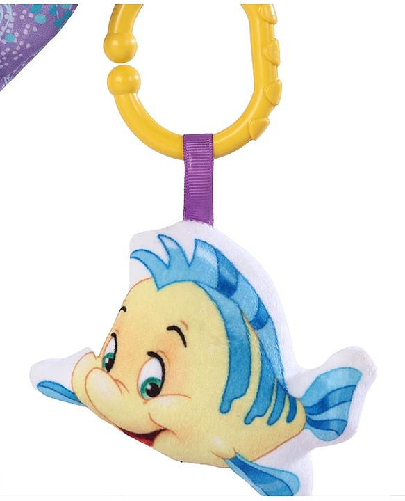 Babyhug Disney Little Mermaid Playgym | BIS Certified | Soft Play Mat with 5 Fun Hanging Toys | Disney Little Mermaid Theme for Newborns 0+ Months | Perfect for Indoor Play & Tummy Time | Stimulates Sensory Development, Hand-Eye Coordination & Motor