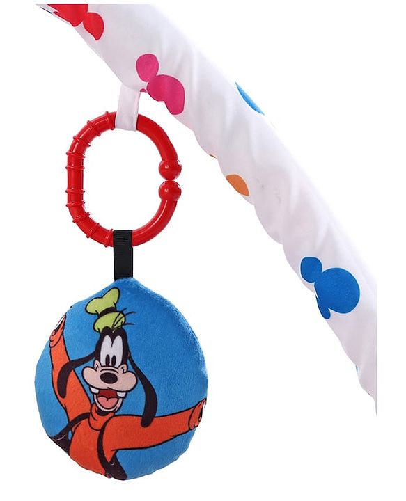 Babyhug Disney Mickey & Friends Playgym | BIS Certified | Soft Play Mat with 5 Fun Hanging Toys | Disney Mickey & Friends Theme for Newborns 0+ Months | Perfect for Indoor Play & Tummy Time | Stimulates Sensory Development, Hand-Eye Coordination & Mo