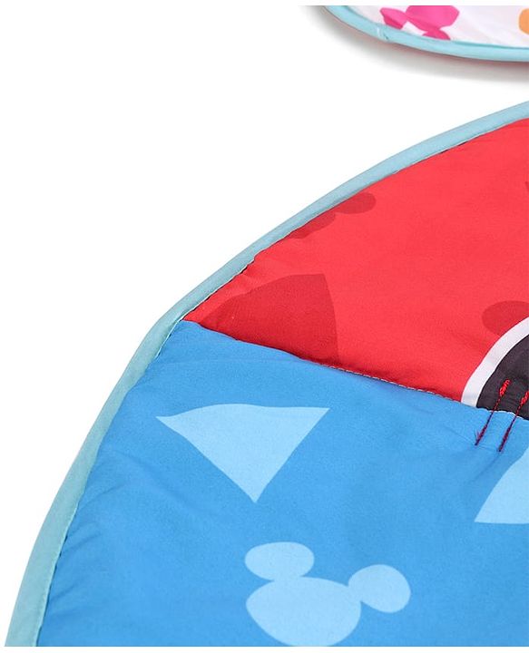 Babyhug Disney Mickey & Friends Playgym | BIS Certified | Soft Play Mat with 5 Fun Hanging Toys | Disney Mickey & Friends Theme for Newborns 0+ Months | Perfect for Indoor Play & Tummy Time | Stimulates Sensory Development, Hand-Eye Coordination & Mo