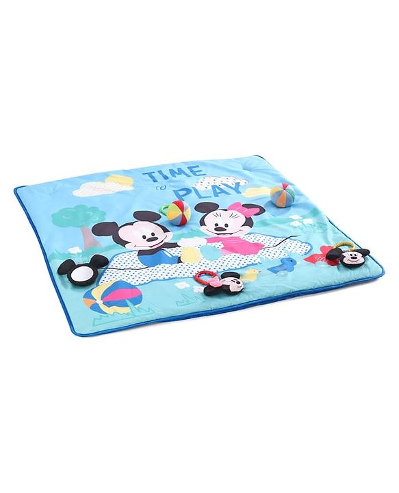 Babyhug Disney Mickey & Friends Playgym | BIS Certified | Soft Play Mat with 5 Fun Hanging Toys | Disney Mickey & Friends Theme for Newborns 0+ Months | Perfect for Indoor Play & Tummy Time | Stimulates Sensory Development, Hand-Eye Coordination & Mo