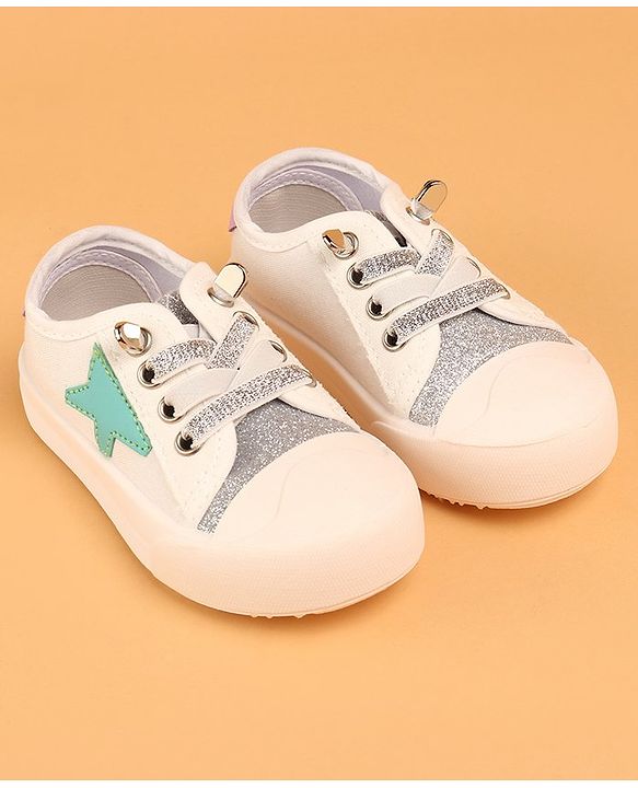 Cute Walk by Babyhug Lace Up Casual Shoes - Golden