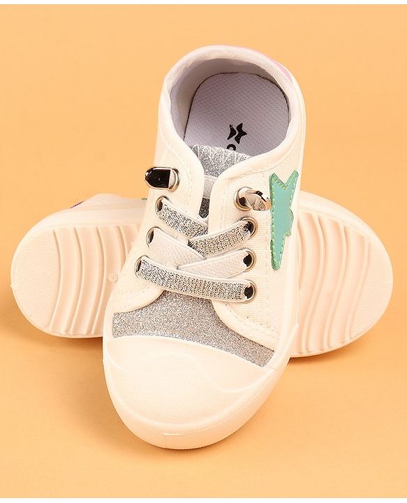 Cute Walk by Babyhug Lace Up Casual Shoes - Golden