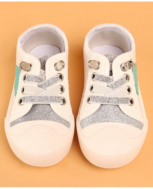 Cute Walk by Babyhug Lace Up Casual Shoes - Golden