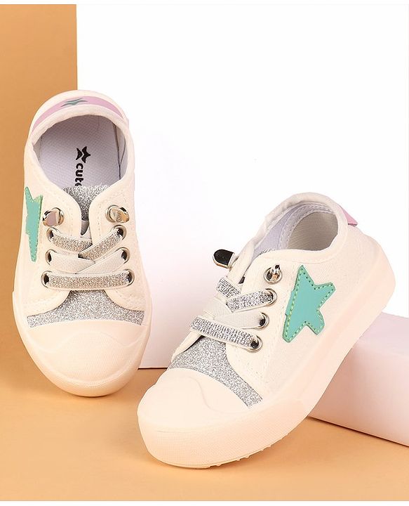 Cute Walk by Babyhug Lace Up Casual Shoes - Golden