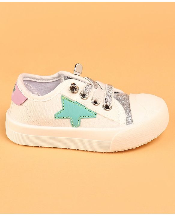 Cute Walk by Babyhug Lace Up Casual Shoes - Golden