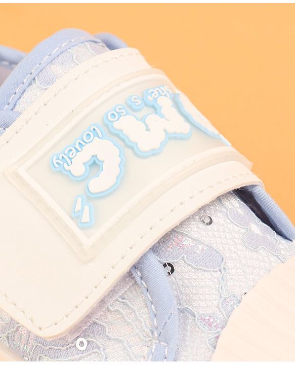 Cute Walk by Babyhug Velcro Closure Casual Shoes With Text Print - Pink