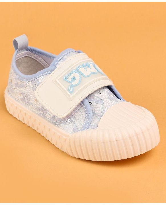 Cute Walk by Babyhug Velcro Closure Casual Shoes With Text Print - Pink