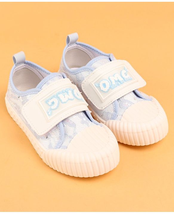 Cute Walk by Babyhug Velcro Closure Casual Shoes With Text Print - Pink
