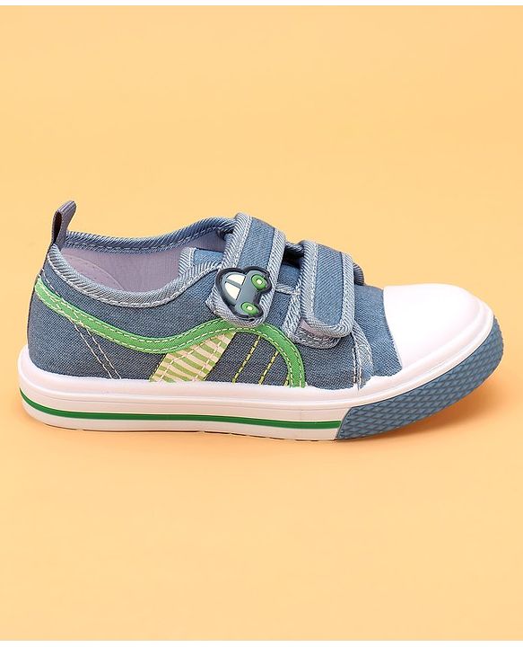 Cute Walk by Babyhug Velcro Closure Casual Shoes Car Applique - Blue