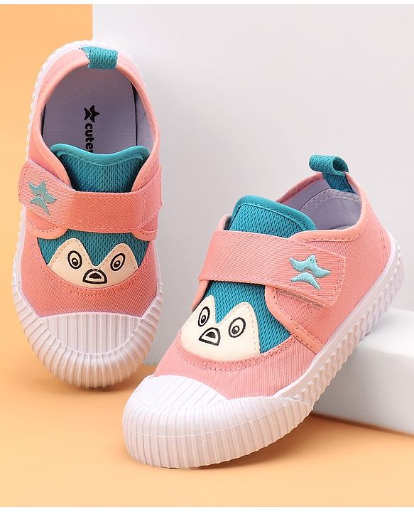 Cute Walk by Babyhug Casual Shoes with Velcro Closure - Pink