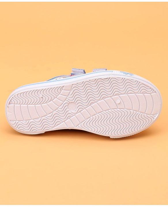 Cute Walk by Babyhug Casual Shoes With Velcro Closure and Swan Embroidery - Pink