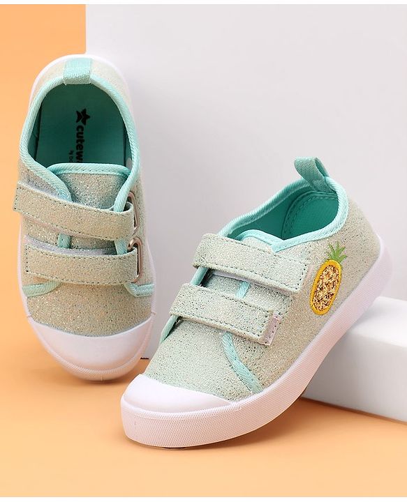 Cute Walk by Babyhug Velcro Closure Casual Shoes - Green