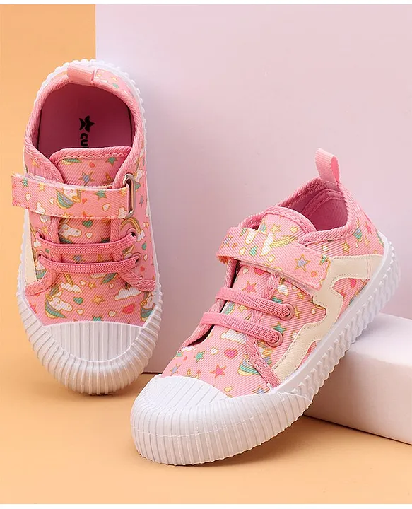 Buy Cute Walk by Babyhug Velcro Closure Casual Shoes Unicorn